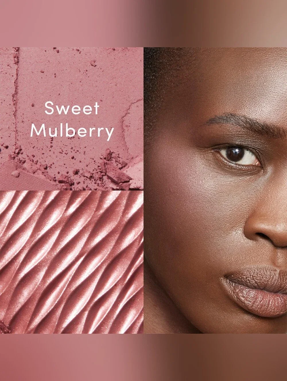 Cover FX Monochromatic Blush Duo in Sweet Mulberry Dusty Rose Cream & Powder NIB